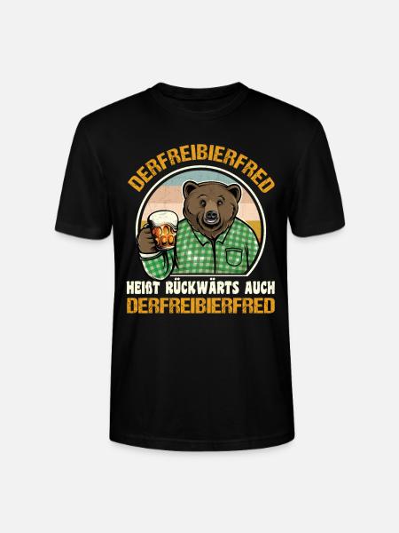 Derfreibierfred Heißt Rückwärts Auch Bier - Stanley/Stella Unisex Bio-T-Shirt CRAFTER - Schwarz