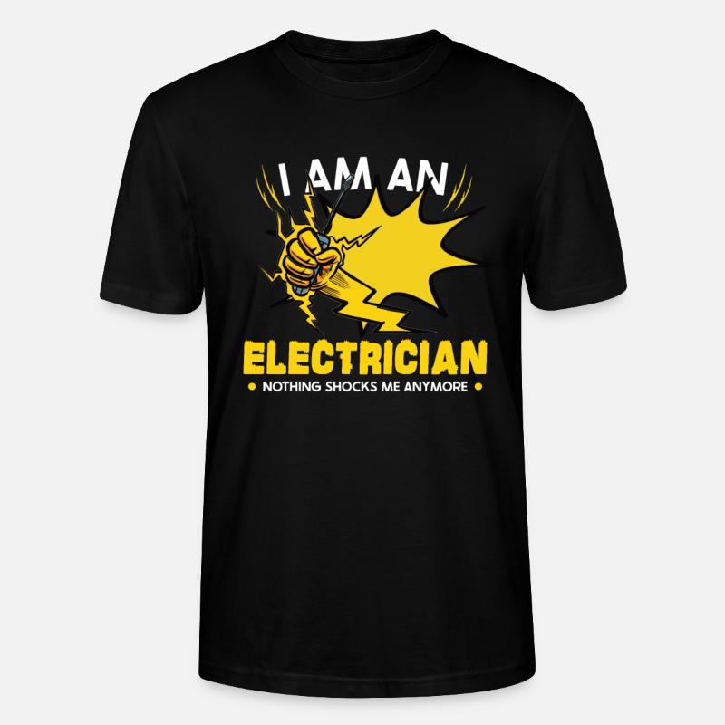 Electrician Electrical Engineer Lineman Electrical - Stanley/Stella Unisex Bio-T-Shirt CRAFTER - Schwarz