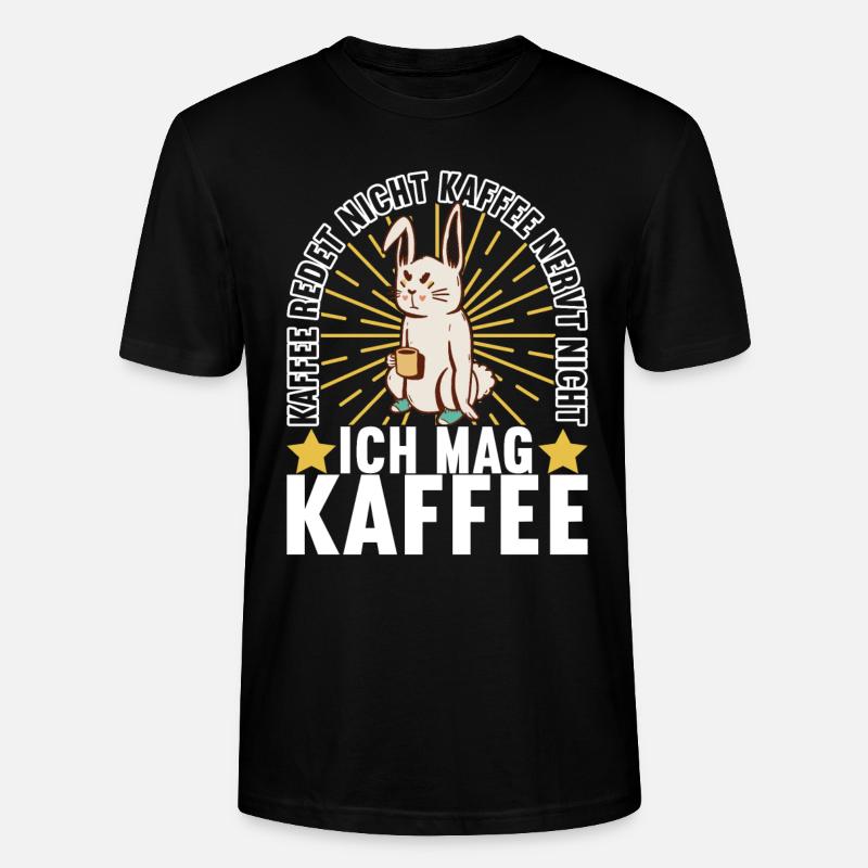 Kaffee Kaffeetrinker - Stanley/Stella Unisex Bio-T-Shirt CRAFTER - Schwarz