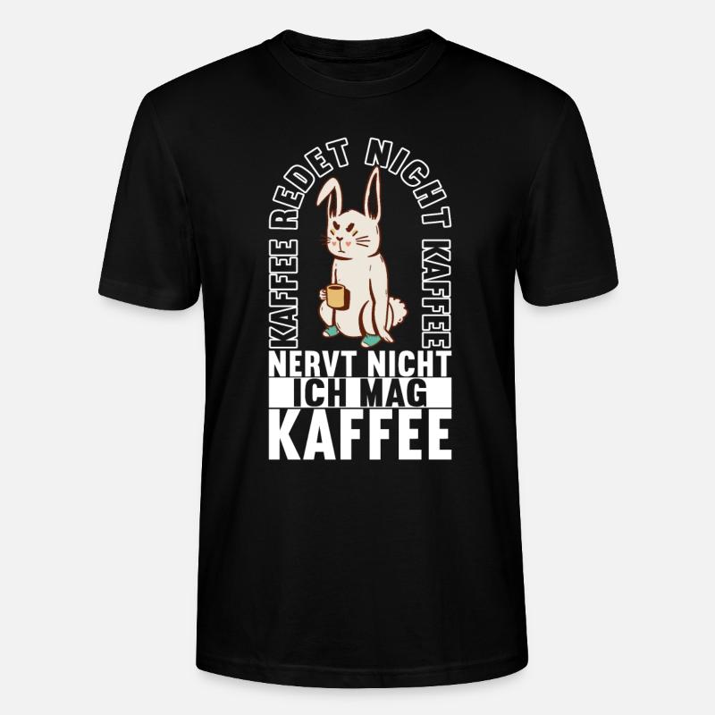 Kaffee Kaffeetrinker - Stanley/Stella Unisex Bio-T-Shirt CRAFTER - Schwarz