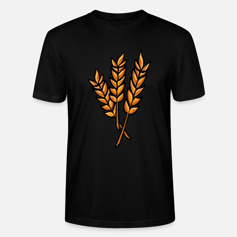 Getreide Ernte - Stanley/Stella Unisex Bio-T-Shirt CRAFTER - Schwarz