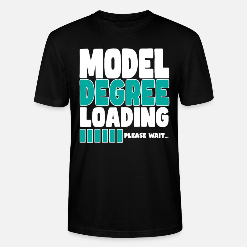 Model lädt Ausbildung - Stanley/Stella Unisex Bio-T-Shirt CRAFTER - Schwarz
