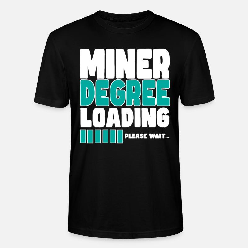 Miner invites training - Stanley/Stella CRAFTER Unisex Organic T-Shirt - black