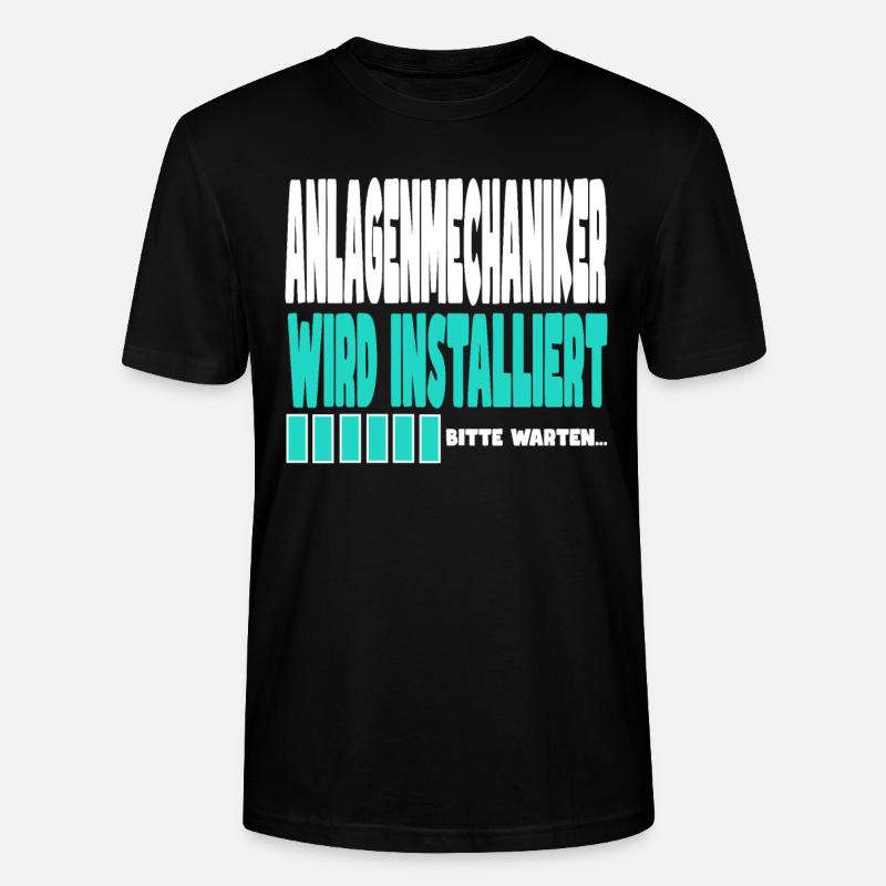 Anlagenmechaniker wird installiert - Stanley/Stella Unisex Bio-T-Shirt CRAFTER - Schwarz