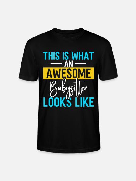 Babysitter Gift Babysitting Best Babysitter - Stanley/Stella CRAFTER Unisex Organic T-Shirt - black