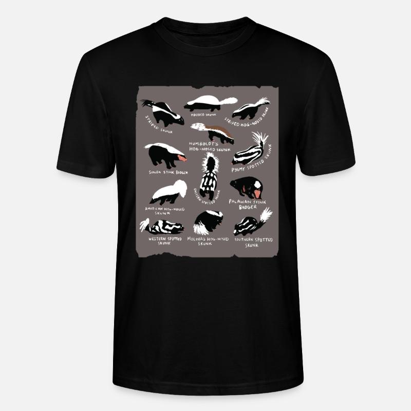 Stinktier - Stanley/Stella Unisex Bio-T-Shirt CRAFTER - Schwarz