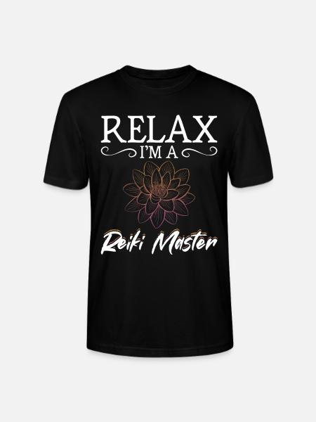 Reiki Master Funny Therapist Meditation - Stanley/Stella CRAFTER Unisex Organic T-Shirt - black