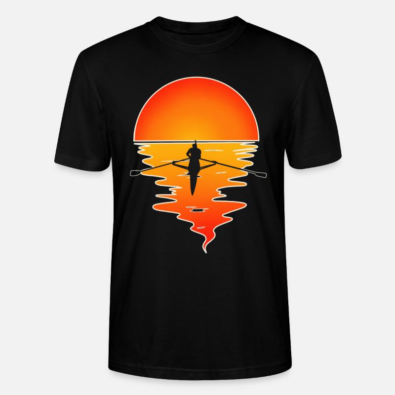 Ruderer Ruderboot Rudern - Stanley/Stella Unisex Bio-T-Shirt CRAFTER - Schwarz