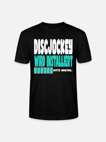 Discjockey wird installiert - Stanley/Stella Unisex Bio-T-Shirt CRAFTER - Schwarz