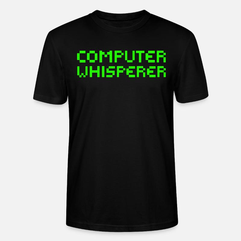 Computer Whisperer for Programmers - Stanley/Stella CRAFTER Unisex Organic T-Shirt - black