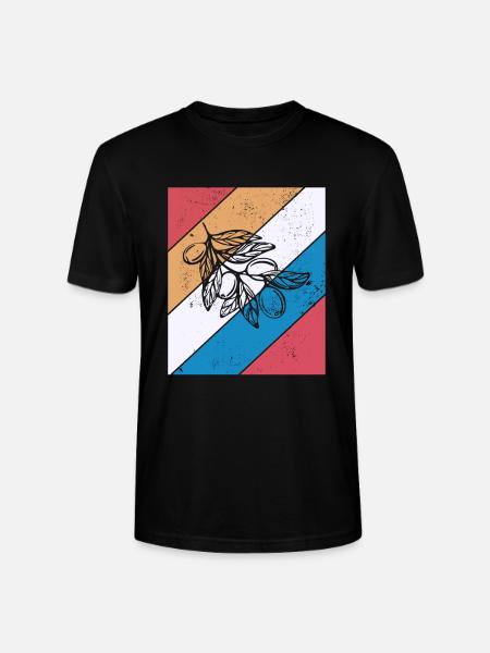 Olive food oil Retro Vegetarian Gift idea - Stanley/Stella CRAFTER Unisex Organic T-Shirt - black