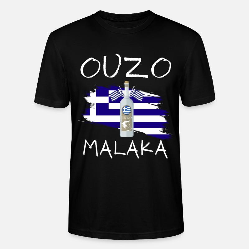Ouzo Malaka - T-shirt bio CRAFTER Stanley Stella Unisexe - noir