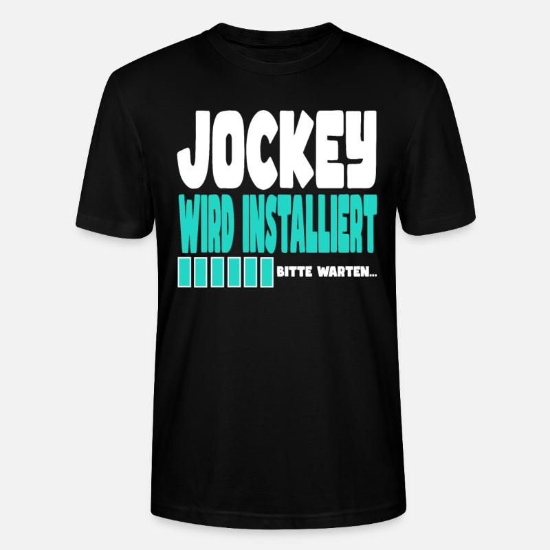Jockey wird installiert - Stanley/Stella Unisex Bio-T-Shirt CRAFTER - Schwarz