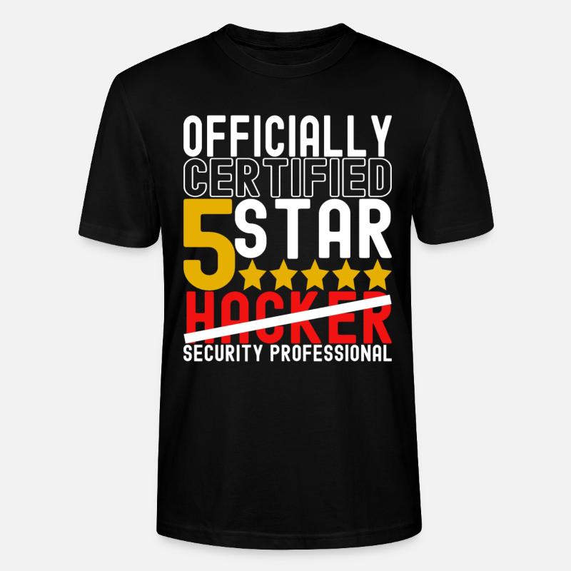 Programmeur Cybersécurité - T-shirt bio CRAFTER Stanley Stella Unisexe - noir