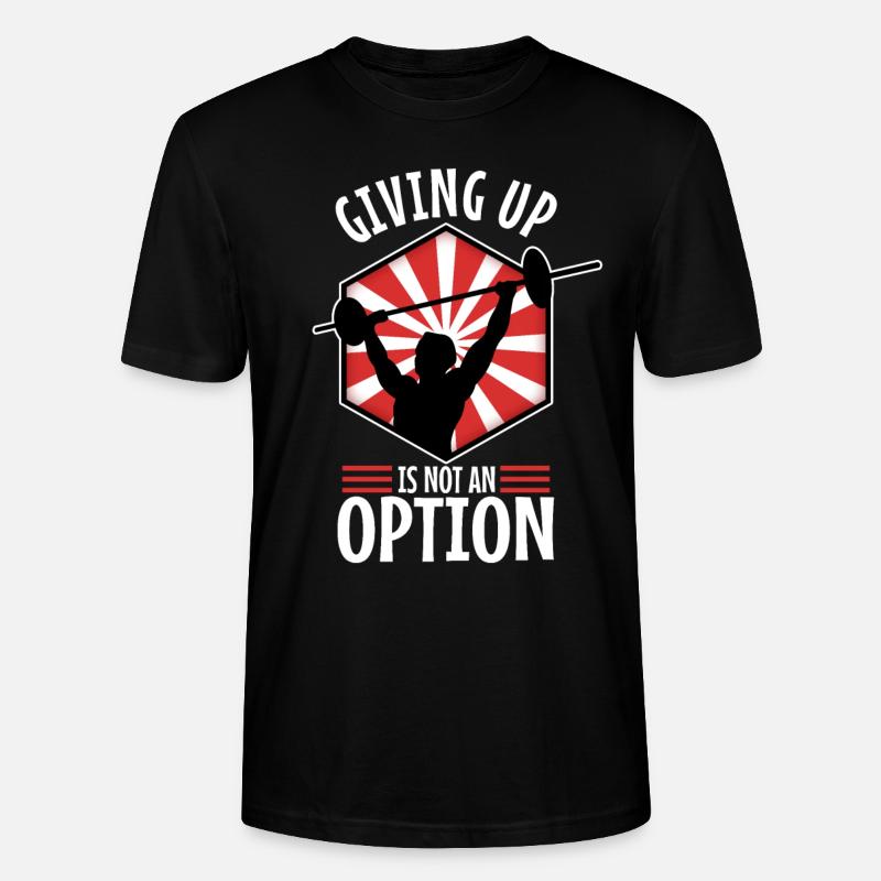Abandonner n’est pas une option - T-shirt bio CRAFTER Stanley Stella Unisexe - noir