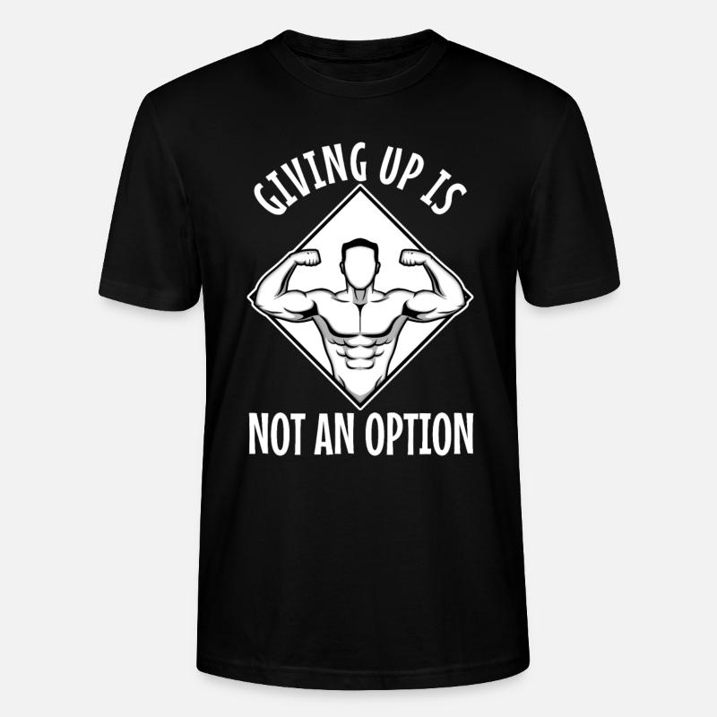 Abandonner n’est pas une option - T-shirt bio CRAFTER Stanley Stella Unisexe - noir