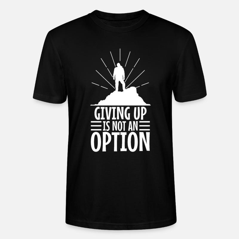 Abandonner n’est pas une option - T-shirt bio CRAFTER Stanley Stella Unisexe - noir