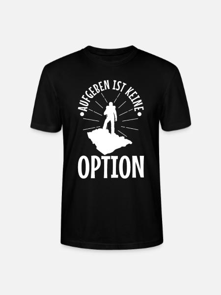 Aufgeben ist keine option - Stanley/Stella Unisex Bio-T-Shirt CRAFTER - Schwarz