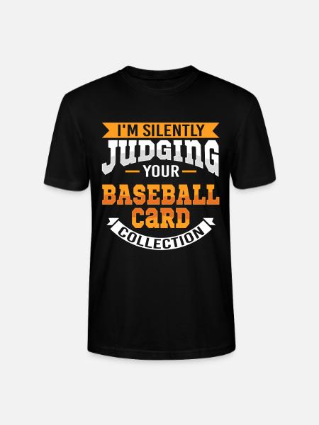 Sammelkarten Baseball Karten Lustig - Stanley/Stella Unisex Bio-T-Shirt CRAFTER - Schwarz