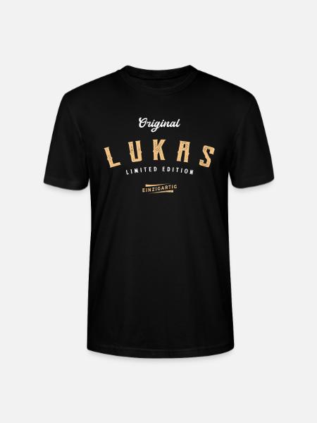 Lukas Limited Edition - Stanley/Stella Unisex Bio-T-Shirt CRAFTER - Schwarz