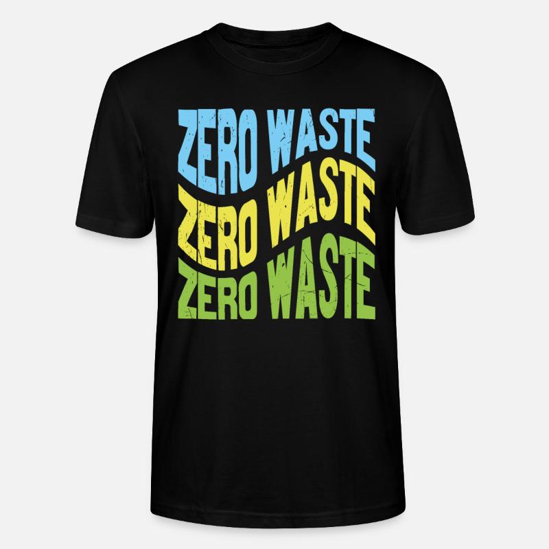 Citations motivationnelles zéro déchet - T-shirt bio CRAFTER Stanley Stella Unisexe - noir