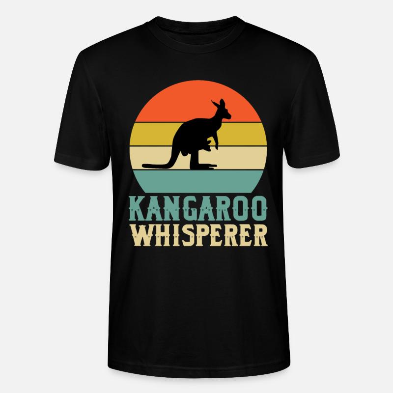 Känguru Flüsterer - Stanley/Stella Unisex Bio-T-Shirt CRAFTER - Schwarz