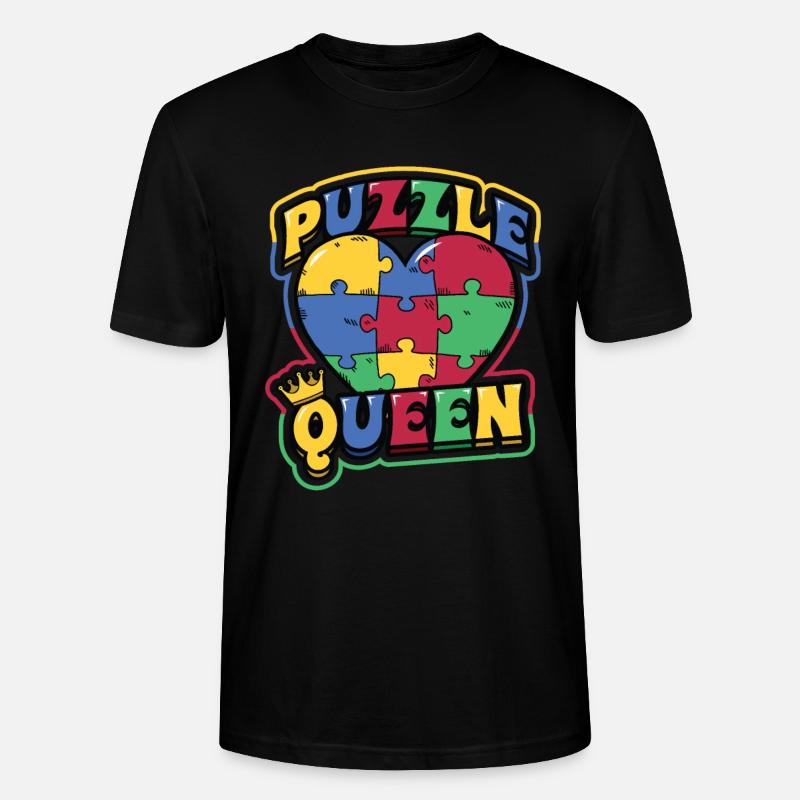 Puzzle Queen Jeu de puzzle - T-shirt bio CRAFTER Stanley Stella Unisexe - noir