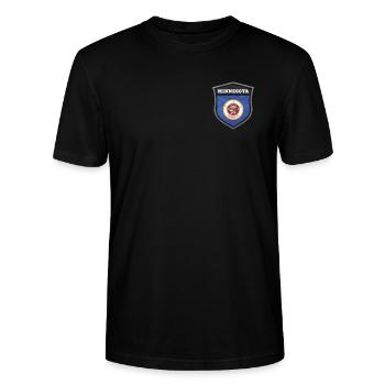 Minnesota - Stanley/Stella CRAFTER Unisex Organic T-Shirt - black - Front - Alina (178cm) & Michal (187cm)