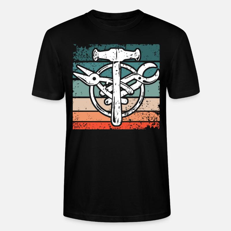 Signe de guilde Spengler Bauspengler - T-shirt bio CRAFTER Stanley Stella Unisexe - noir