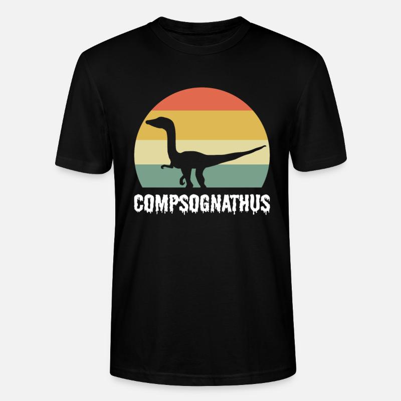 Compsognathus Dinosaur - Stanley/Stella Unisex Bio-T-Shirt CRAFTER - Schwarz