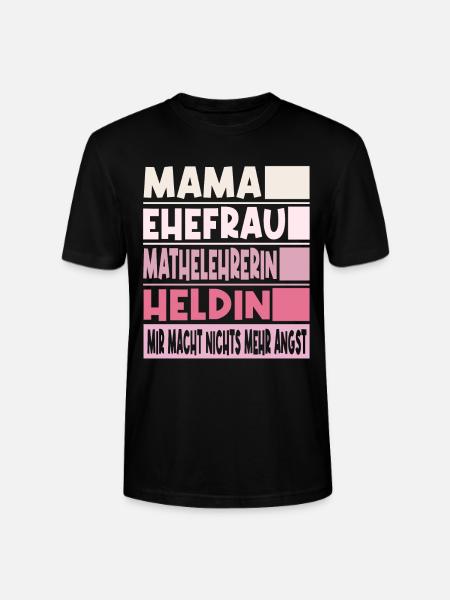 Mathelehrerin Mama Ehefrau Heldin - Stanley/Stella Unisex Bio-T-Shirt CRAFTER - Schwarz
