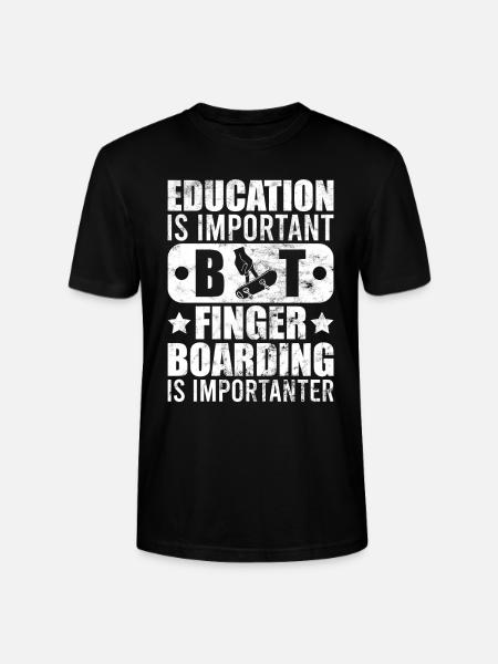 Fingerboard Finger Skateboarding Fingerboarding - Stanley/Stella CRAFTER Unisex Organic T-Shirt - black