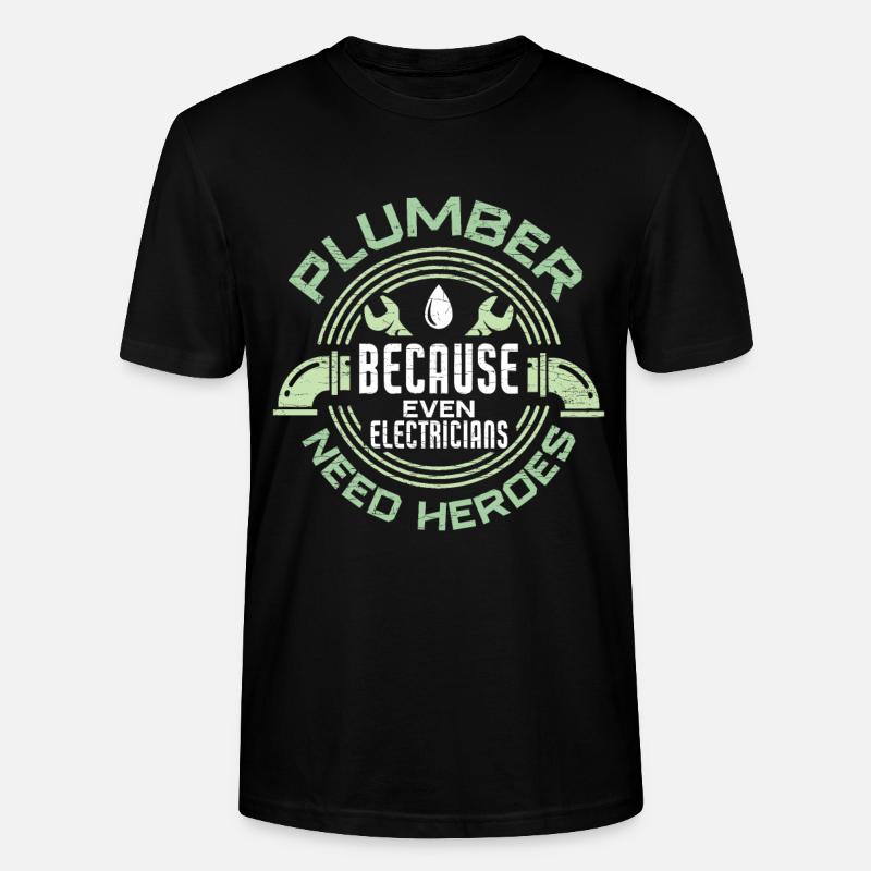 Klempner - Stanley/Stella Unisex Bio-T-Shirt CRAFTER - Schwarz