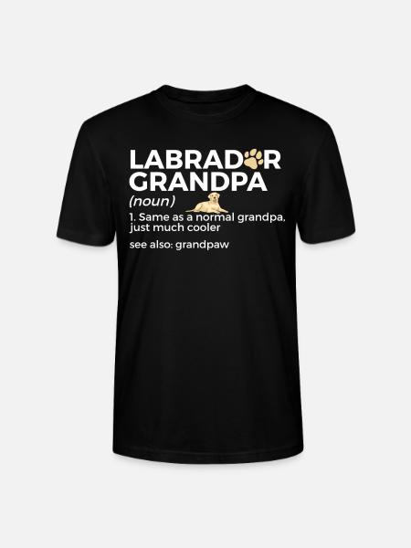 Chiens Labrador - T-shirt bio CRAFTER Stanley Stella Unisexe - noir