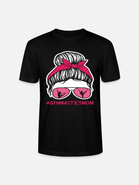 Proud Gymnastics Mom - Stanley/Stella CRAFTER Unisex Organic T-Shirt - black
