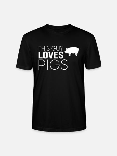 Typ Schwein Spruch - Stanley/Stella Unisex Bio-T-Shirt CRAFTER - Schwarz
