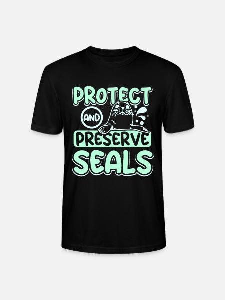 Protéger et préserver les phoques - T-shirt bio CRAFTER Stanley Stella Unisexe - noir