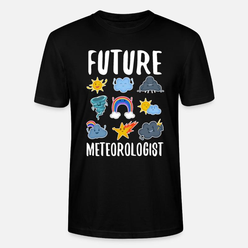 Future Meteorologist - Stanley/Stella Unisex Bio-T-Shirt CRAFTER - Schwarz
