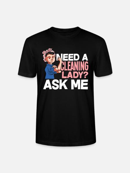 Housekeeper Cleaner - Stanley/Stella CRAFTER Unisex Organic T-Shirt - black