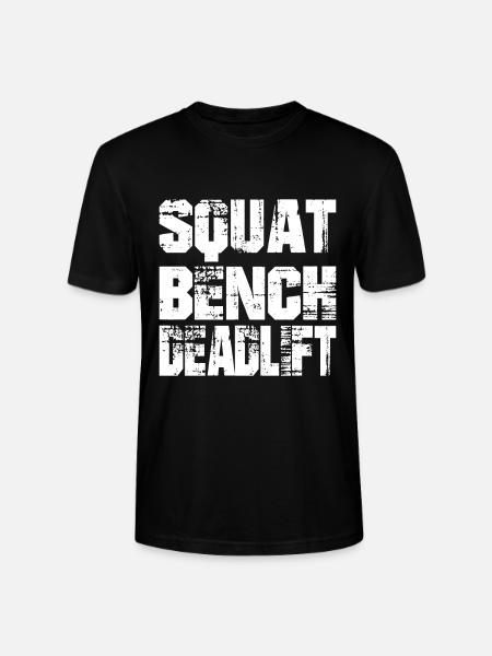 Squat Bench Deadlift - Stanley/Stella Unisex Bio-T-Shirt CRAFTER - Schwarz