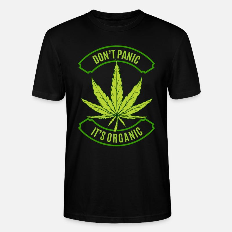 cannabis - T-shirt bio CRAFTER Stanley Stella Unisexe - noir