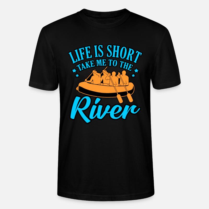 River rafting leben - Stanley/Stella Unisex Bio-T-Shirt CRAFTER - Schwarz