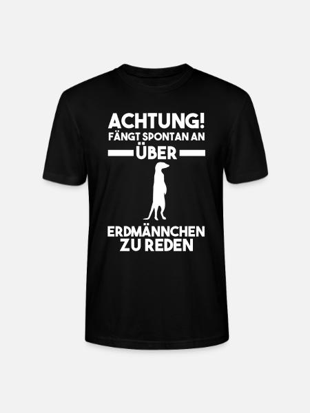Erdmännchen - Stanley/Stella Unisex Bio-T-Shirt CRAFTER - Schwarz