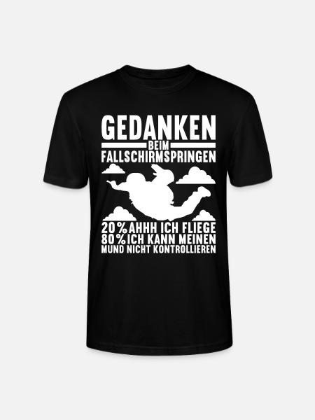 Fallschirmspringer Fallschirmsprung - Stanley/Stella Unisex Bio-T-Shirt CRAFTER - Schwarz
