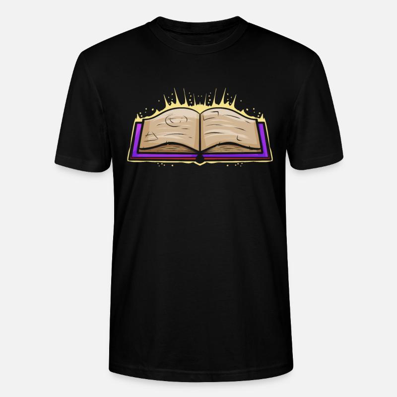 Witch Magic Spellbook Halloween - Stanley/Stella Unisex Bio-T-Shirt CRAFTER - Schwarz