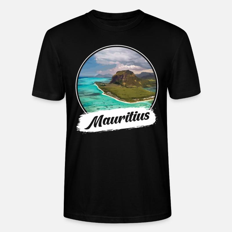 Mauritius Souvenir - Stanley/Stella Unisex Bio-T-Shirt CRAFTER - Schwarz
