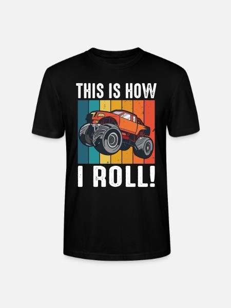 Monster Truck Auto Trucks - Stanley/Stella CRAFTER Unisex Organic T-Shirt - black