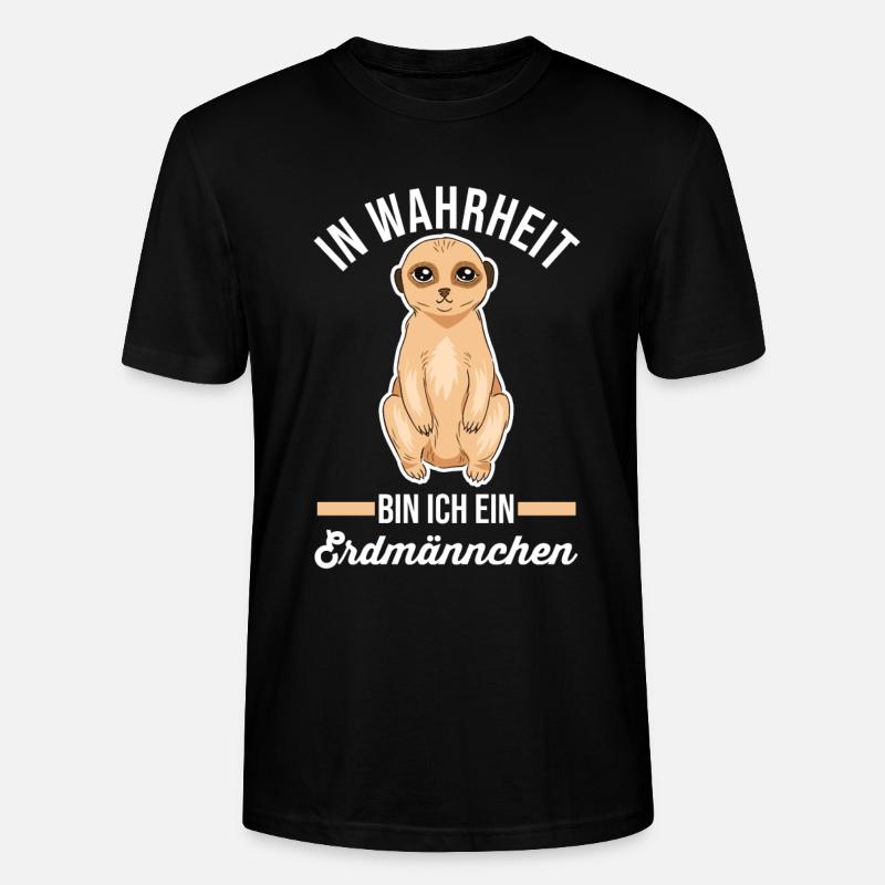 Erdmännchen - Stanley/Stella Unisex Bio-T-Shirt CRAFTER - Schwarz