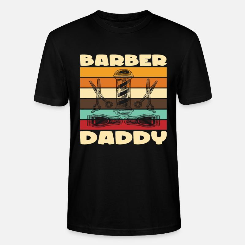 Barbier Papa Barbier Bart - T-shirt bio CRAFTER Stanley Stella Unisexe - noir
