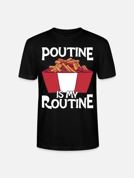 Poutine Canada Fast Food Specialty - Stanley/Stella CRAFTER Unisex Organic T-Shirt - black